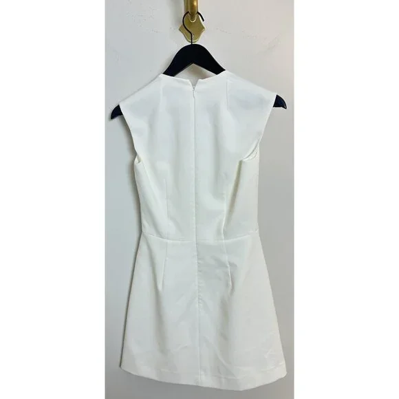 FRENCH CONNECTION Ruth Whisper A-Line Dress in Summer White Size US 2 - Picture 7 of 12